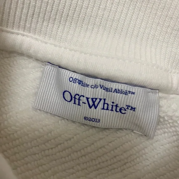 Off-White Blurr Book Over White Sweatshirt Size Medium